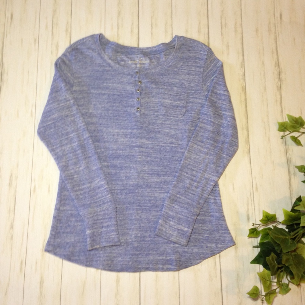 Women's Eddie Bauer Blue Long Sleeve Thermal XL